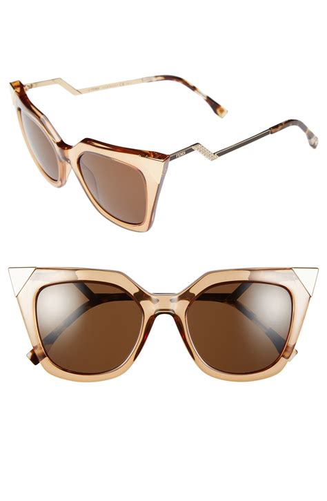 fendi embellished cat eye sunglasses|fendi sunglasses frames cat eye.